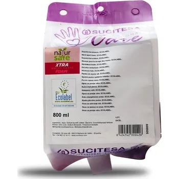 Mýdlo SUCITESA NATURSAFE XTRA DREAM HANDS BS 800ml pěnové mýdlo,2000 dávek ( ECOLABEL) bal 6ks