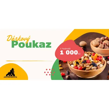 Dárkový potravinový koš Zdravoslav Dárkový elektronický poukaz 1000 Kč