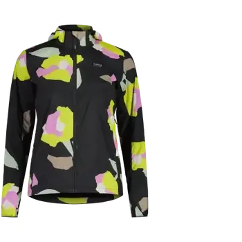 Dámská větrovka Maloja FjelletM. Printed dámská bunda Deep Black Fieldflower vel. M