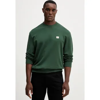 Pánská mikina Mikina Calvin Klein Jeans pánská, černá barva, hladká, LV04RC273G 79X, vel. S