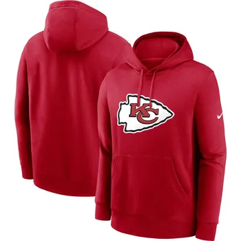 Pánská mikina Pánská mikina Kansas City Chiefs NFL Nike Club Logo Hoodie Velikost: XL