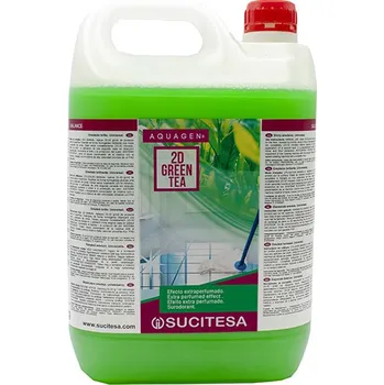 Čistič podlahy SUCITESA AQUAGEN 2D GREEN TEA 5l,s BIO Alkoholem,ruční i strojní mytí vůně zeleného čaje