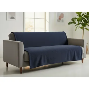 Přehoz na lůžko Přehoz na sedačku - pohovku - deka LOREN modrá 170x210 cm, 220x200 cm Mybesthome Rozměr: 170x210 cm