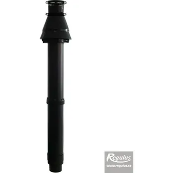 Kouřovod odkouření Regulus - komínek černý 60/100 (11253)