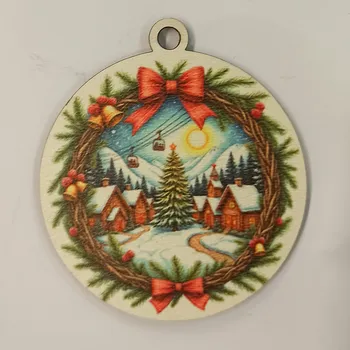 Vánoční dekorace Vánoční výřez baňka - vánoční obrázek č.15