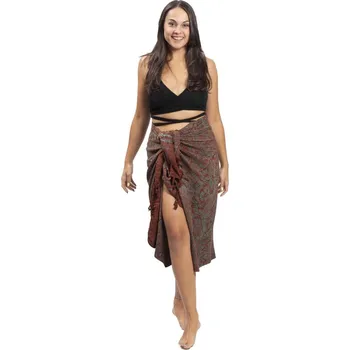 Šátek Sarong BALI BATIK hnědý VIII.