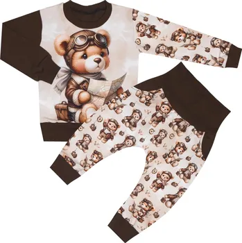 Tepláková souprava - Medvídci - Medvídek s mapou (bez kapuce) Velikost: 146