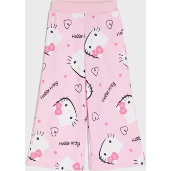Sinsay - Kalhoty wide leg se vzorem Hello Kitty - pastelová růžová - 855HE-03X - 855HE-03X-140