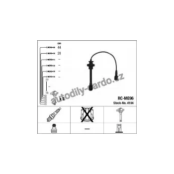 Zapalovací kabel Sada kabelů pro zapalování NGK RC-ME96 - MITSUBISHI
