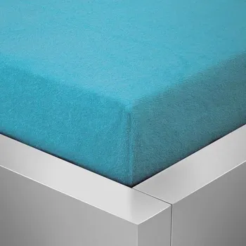 Prostěradlo Froté prostěradlo 90x200 / 25cm - modré