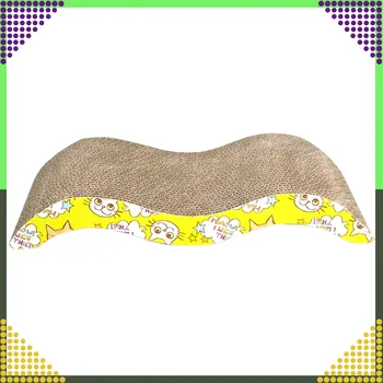 Vlnitý kartonový škrabadlo a lehátko pro kočky