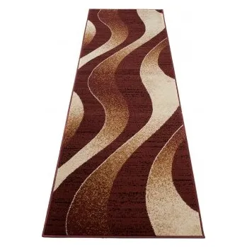 Koberec Makro Abra Koberec Běhoun CHEAP K857A hnědý Rozměr: 80x200 cm