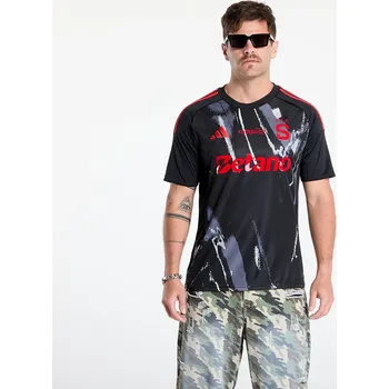 cyklistický dres Dres adidas x Footshop x Sparta Jersey UNISEX Black/ Red XXL