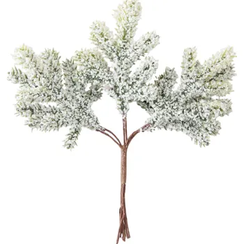 Vánoční dekorace 6 ks Umělé rostliny listy kaktusu Zelené plastové dekorace Vánoční ozdoby Domácí dekorace Realistické umělé listy pro interiérovou výzdobu