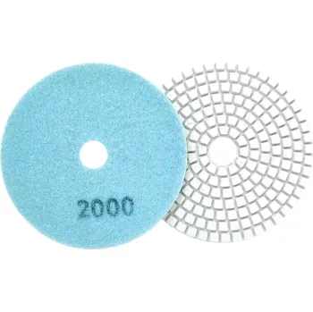 Brusný kotouč Sada 10 diamantových lešticích kotoučů 80 mm, suché i mokré leštění, suchý zip, zrnitost 2000