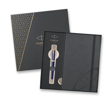 Dárková kazeta Parker Ingenuity Dark Blue GT - sada roller a zápisník