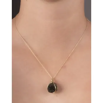 Přívěsek vltavín - zlatý přívěsek (Au004)