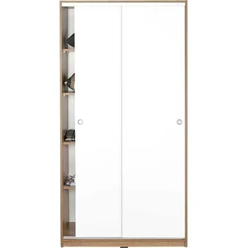 Šatní skříň Nejlevnější nábytek Ubinas - dub sonoma / bílá