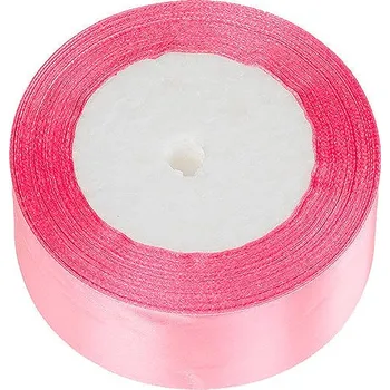 Vánoční dekorace BELLATEX saténová 40mm / 22.5m světle růžová