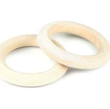Kroužek dřevěný, Ø40/60 mm (1ks)