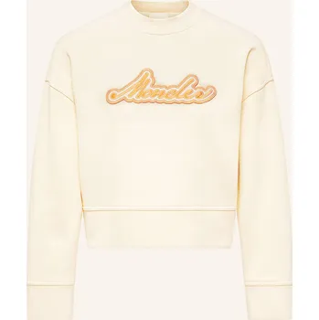 Dámská mikina Moncler Dámská Mikina, krémová / tmavě oranžová, 36