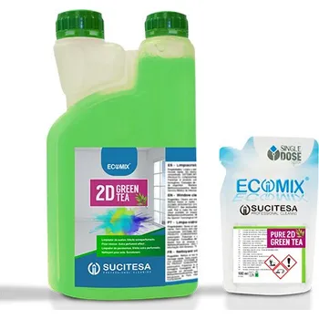 Univerzální čisticí prostředek SUCITESA ECOMIX PURE 2D GREEN TEA, s BIO Alkoholem, zelený čaj, bal.:12sáčků,100ml=1L