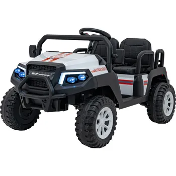 Dětské elektrovozidlo KidVolt PREMIUM Dětská buggy Champion | 4 místa | 400W | bílá 4 místa | EVA kola | doba jízdy 100 min | nosnost 120kg | dálkový ovladač