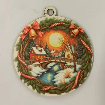 Vánoční dekorace Vánoční výřez baňka - vánoční obrázek č.22