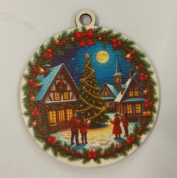 Vánoční dekorace Vánoční výřez baňka - vánoční obrázek č.12