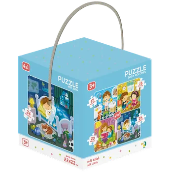 Dětské zboží DODO Puzzle Můj den 4v1 (12,16,20,24 dílků)