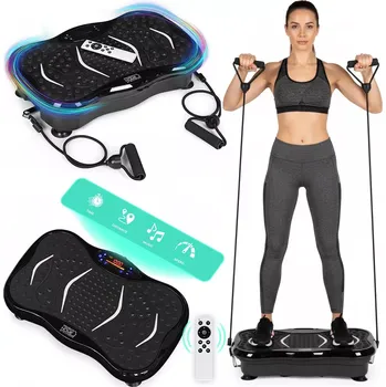 Masážní přístroj Vibrační plošina proti celulitidě s expandéry a dálkovým ovladačem MODERNHOME