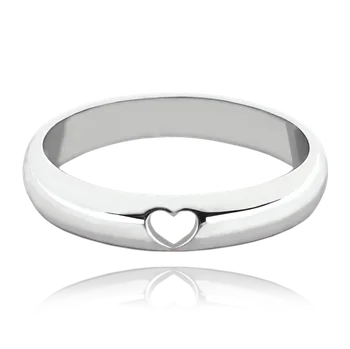 Souprava šperků MINET+ Stříbrný snubní prsten se srdíčkem vel. 65 JMAN0445SR65