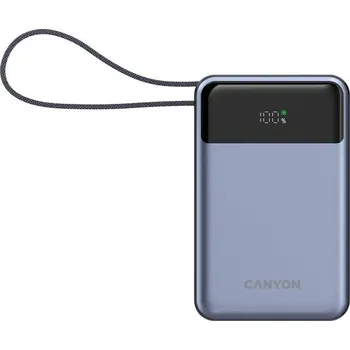 Powerbanka CANYON Power Bank PB-600, 20000mAh PD65W, dark grey