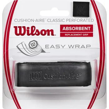 Raketový sport Omotávka na raketu Wilson CUSHION AIRE CLASSIC PERFORATED černá