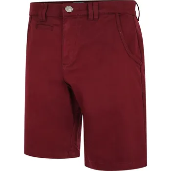 Pánské kraťasy KAM kalhoty pánské KBS 3401 kraťasy nadměrná velikost bordó 60