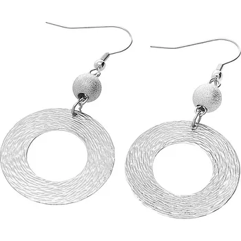 Souprava šperků MPM Dámské ocelové nerezové náušnice 6118 - stříbrné barvy