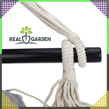 Závěsné křeslo Závěsné brazilské křeslo s polštáři, tmavě šedé