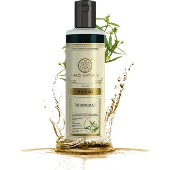Vlasová kosmetika Vlasový olej Bhringraj, 210 ml, Khadi Natural