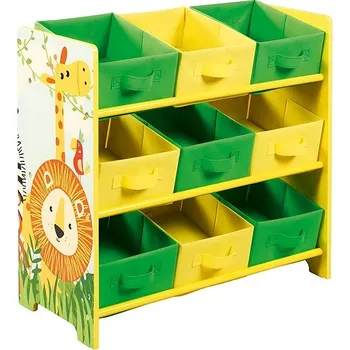 úložný prostor na hračky Excellent Dřevěný organizér na hračky Safari