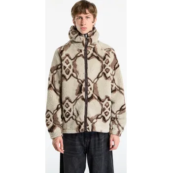 Pánská mikina Mikina Daily Paper Burned Shield Sherpa Hoodie Off White XL