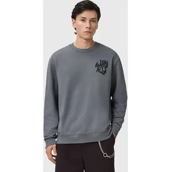 Dámská mikina Bavlněná mikina AllSaints ORLANDO M058NB šedá 90X, vel. L