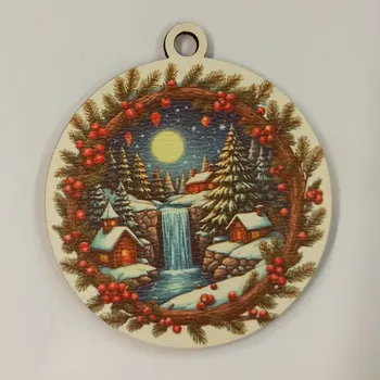 Vánoční dekorace Vánoční výřez baňka - vánoční obrázek č.19