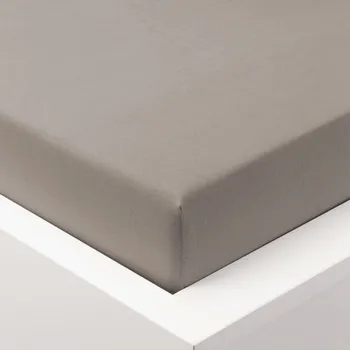 Prostěradlo Jersey prostěradlo LYCRA 180x200 / 25cm - šedohnědé