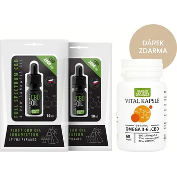 CBD Varga's organics 2x Varga's CBD olej 2000 mg + ZDARMA 1x Varga's „VITAL KAPSLE“ s CBD
