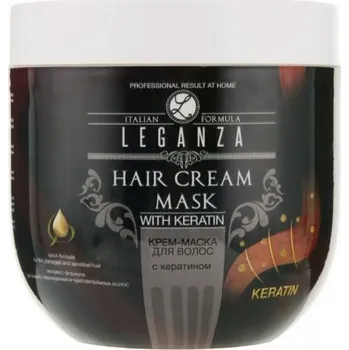 Vlasová regenerace LEGANZA: Krémová maska s keratinem 1000ml K2996