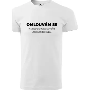 Sablio Tričko s potiskem Jsem z Brna - bílé 2XL