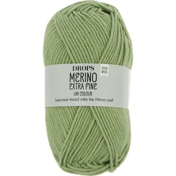 Příze Drops Merino Extra Fine Uni Colour 26 hráškově zelená