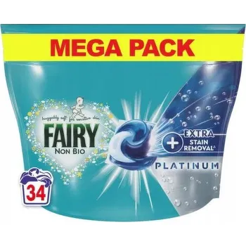 Prací prostředek Fairy Non Bio Platinum kapsle 34 praní