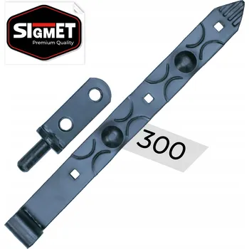 Stavební výplň Kovaný pásový pant ozdobný 300 RETRO