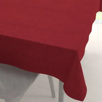 ubrus Obdélníkový ubrus/imitace broušené kůže Alcantara ALC-018 Vínově červený 50x100 cm